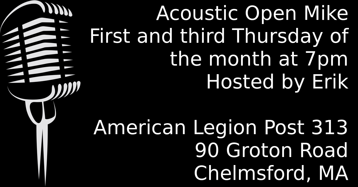 American Legion Post 313 - Chelmsford, MA (openmikes.org)